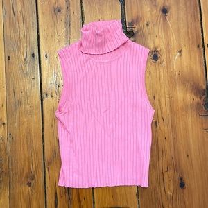 Pink Zara Turtleneck Top